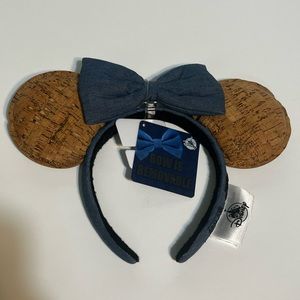 Cork board style Minnie Mouse Disney ears headband NWT